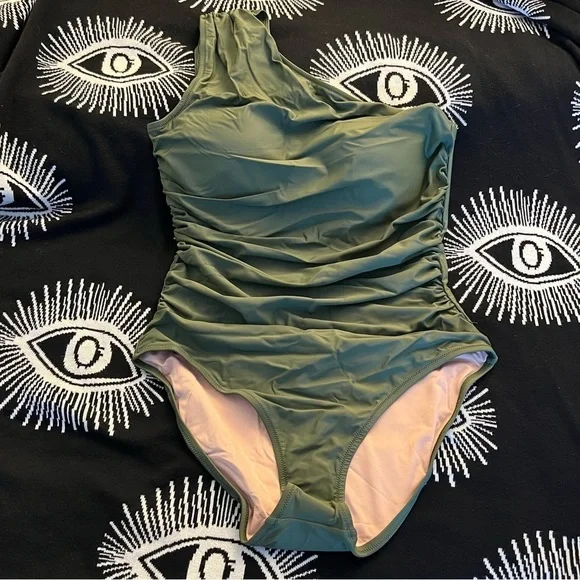 🆕 J. Crew Ruched Shoulder One Piece Swimsuit . 18. NWT!💥💥 - Picture 3 of 15